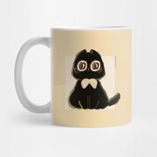 Crying Black Cat Mug